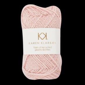 Karen Klarbk - Recycled Bottle Yarn - polyester garn - Rose 3004 - 50g