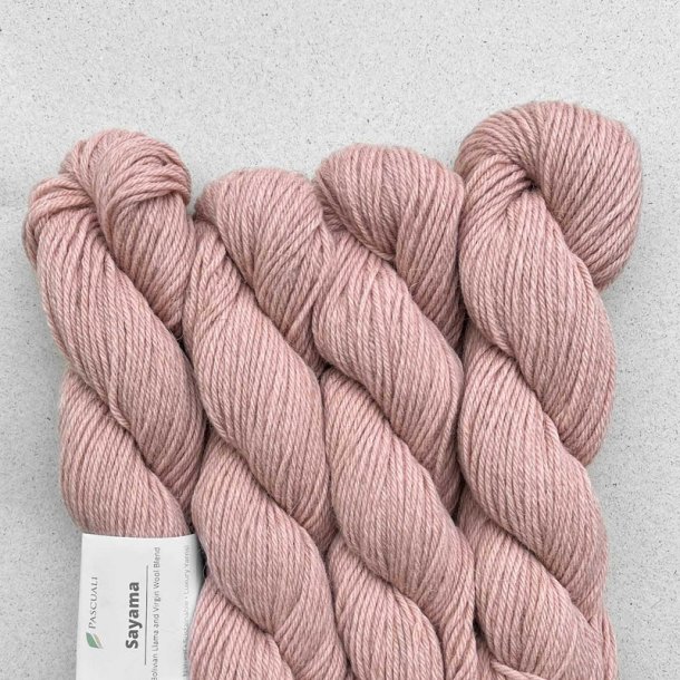 Pascuali - Sayama - lama/hjlandsuld garn - Ros&eacute; 303 - 50g