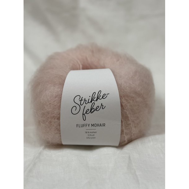 Strikkefeber - Fluffy Mohair - Mohair/uld garn - Rosewater 181 - 50g