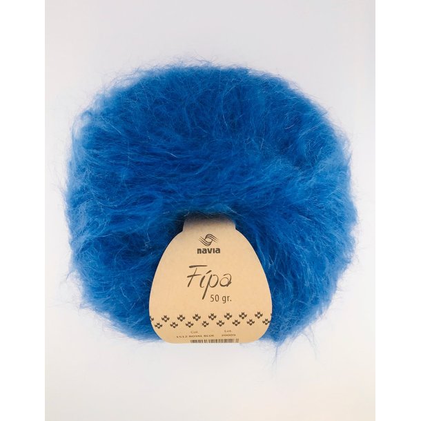 Navia - Fipa - Mohair/uldgarn - Royal Blue 1512 - 50g