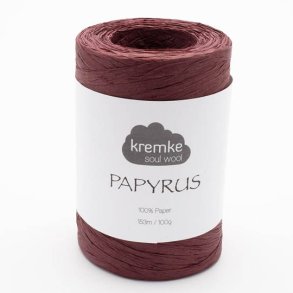 Kremke Soul Wool - Papyrus papirsgarn - Rust (18) - 100g