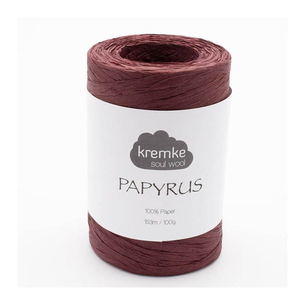 Kremke Soul Wool - Papyrus papirsgarn - Rust (18) - 100g
