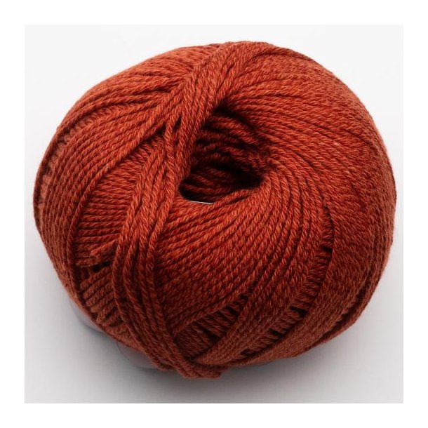 Kremke Soul Wool - Morning Salutation Vegan - bomuld/lyocell garn - Rusty Red (24) - 50g