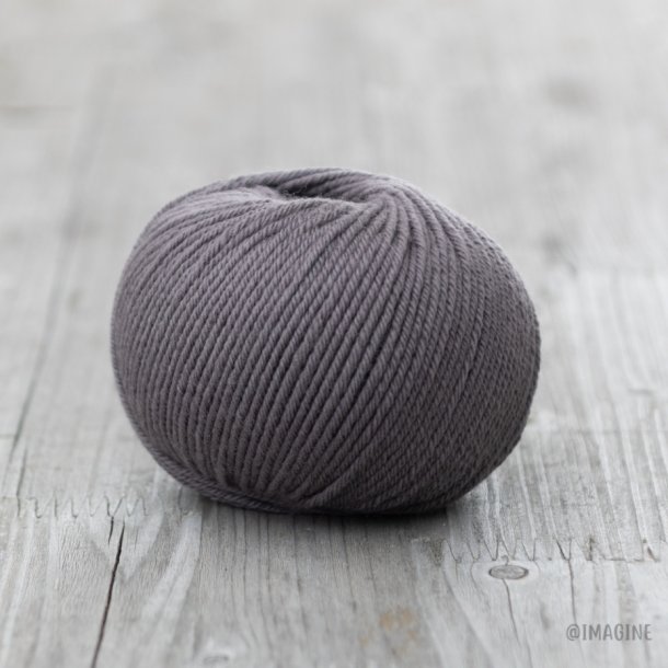 Imagine Wool - Soft Merino uldgarn - Aske gr (23) - 50g