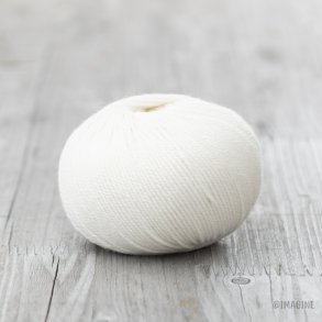 Imagine Wool - Soft Merino Thin uldgarn - Natur hvid (01) - 50g