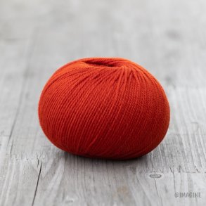Imagine Wool - Soft Merino Thin uldgarn - Brndt Orange (06) - 50g