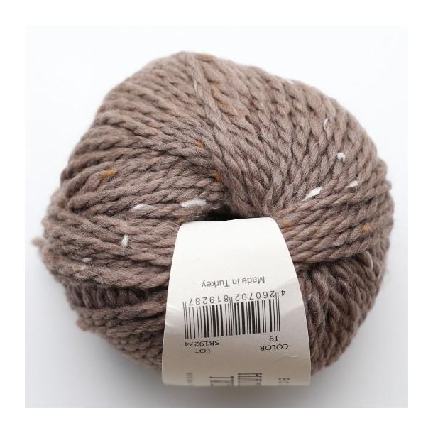 BC Garn - Hamelton Tweed 2 GOTS - uldgarn - Sand (19) - 50g