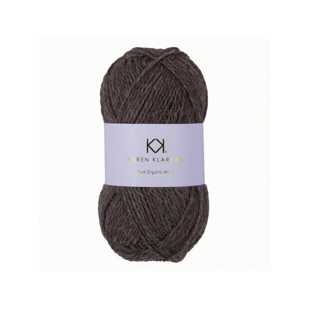 Karen Klarbk - Pure Organic Wool - uldgarn - Sandbrown Melange 2004 - 50g