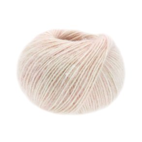 Lana Grossa - Natural Alpaka Pelo - bomuld/alpaca/merino uldgarn - Sart rosa meleret (0011) - 50g