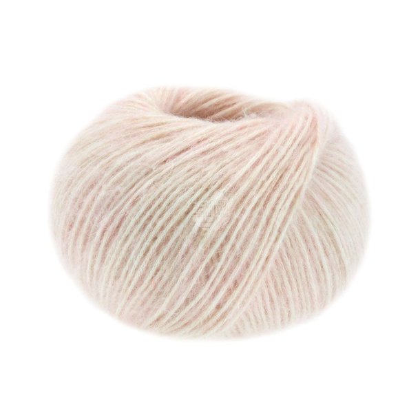 Lana Grossa - Natural Alpaka Pelo - bomuld/alpaca/merino uldgarn - Sart rosa meleret (0011) - 50g