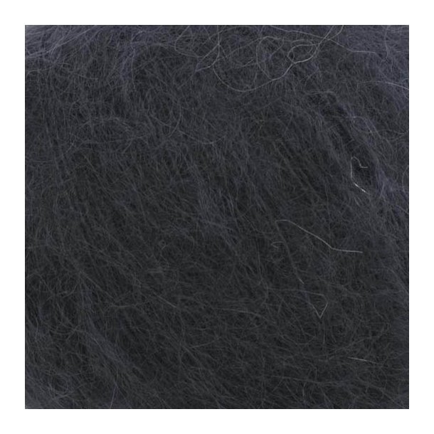 *Kremke Soul Wool - Silky Kid Mohair garn - Sort (06_081) - 25g