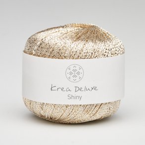 Krea Deluxe - Shiny - eftektgarn - Hvidguld (11) - 25g