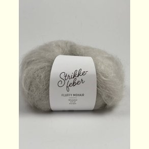 Strikkefeber - Fluffy Mohair - Mohair/uld garn - Smoke 500 - 50g