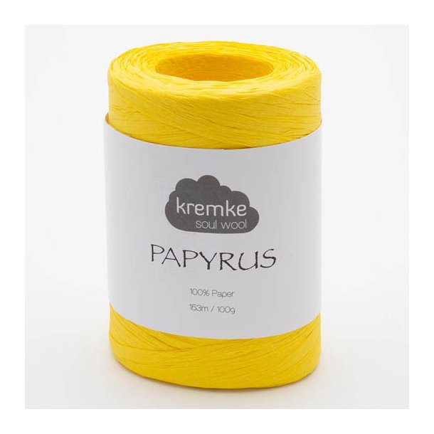 Kremke Soul Wool - Papyrus papirsgarn - Solgul (09) - 100g