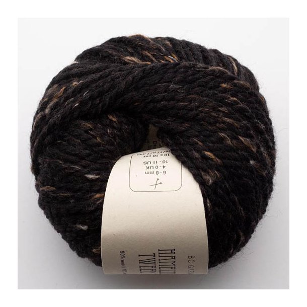 BC Garn - Hamelton Tweed 2 GOTS - uldgarn - Sort (17) - 50g