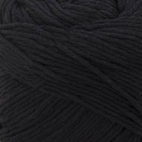 *Kremke Soul Wool - Karma Cotton - Recycled bomuldsgarn - Sort (28) - 50g