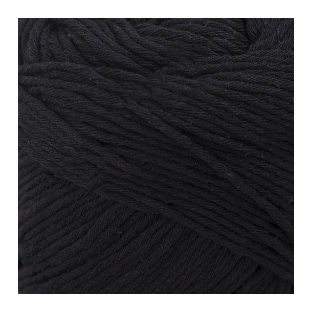 *Kremke Soul Wool - Karma Cotton - Recycled bomuldsgarn - Sort (28) - 50g