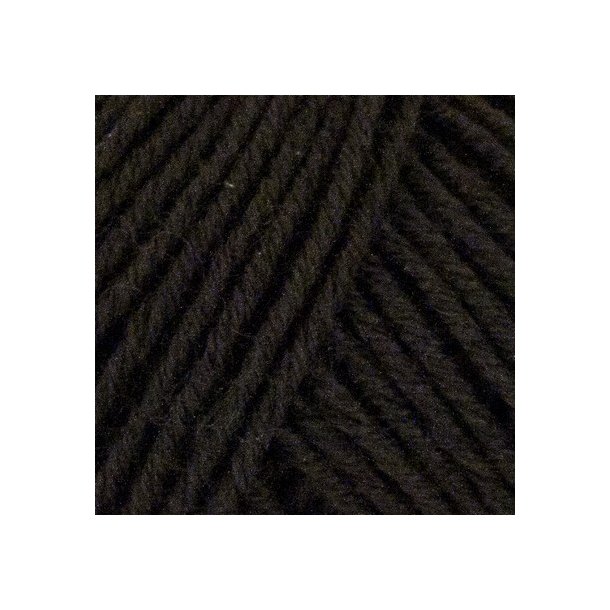Onion Garn - Fino Organic Cotton + Merino Wool - bomuld/uldgarn - Sort (512) - 50g