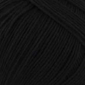 BC Garn - Alba GOTS - bomuldsgarn - Sort (22) - 50g