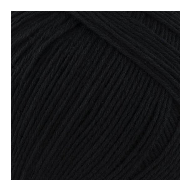 BC Garn - Alba GOTS - bomuldsgarn - Sort (22) - 50g