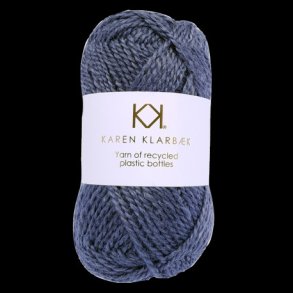 Karen Klarbk - Recycled Bottle Yarn - polyester garn - Steel Grey 3011 - 50g