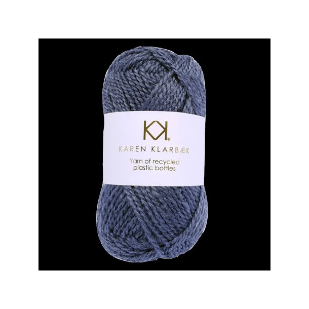 Karen Klarbk - Recycled Bottle Yarn - polyester garn - Steel Grey 3011 - 50g