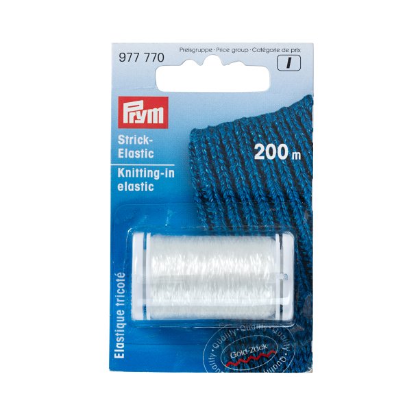 Prym strikke elastik - transperant - 200m