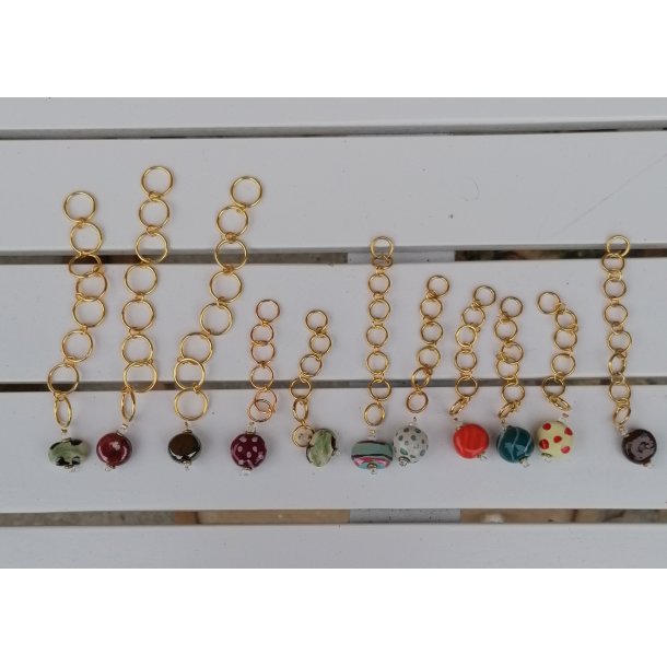 Kazuri - Strikkefisk ass. farver