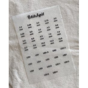 PetiteKnit - Strygemrker til 