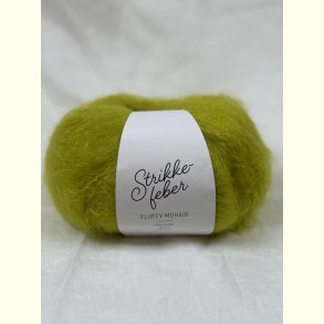 Strikkefeber - Fluffy Mohair - Mohair/uld garn - Sweet Matcha 548 - 50g