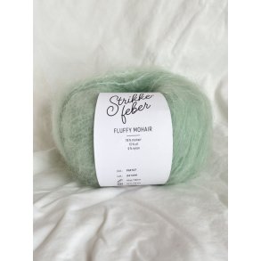 Strikkefeber - Fluffy Mohair - Mohair/uld garn - Sweet Mint 107 - 50g