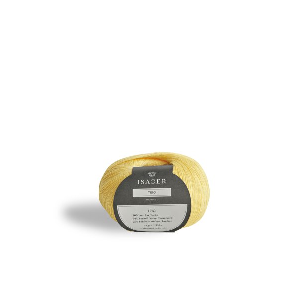 Isager - Trio 1 - Hr/bomuld/bambus garn - Lemon - 50g