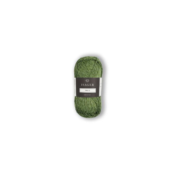Isager - Trio 2 - Hr/Bomuld/Bambus garn - Green Tea - 50g