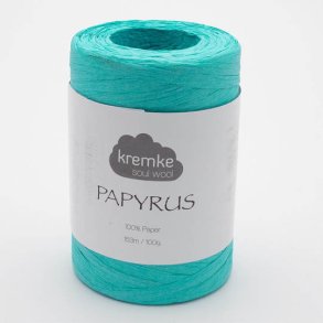 Kremke Soul Wool - Papyrus papirsgarn - Turkis (21) - 100g