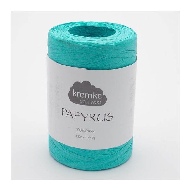 Kremke Soul Wool - Papyrus papirsgarn - Turkis (21) - 100g