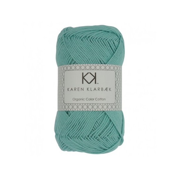 Karen Klarbk - 8/4 kologisk bomuldsgarn - Turquoise 0012 - 50g