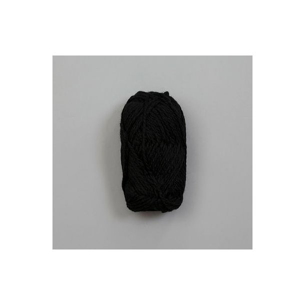 Rauma Garn - Vams - uldgarn - Sort 236 - 50g