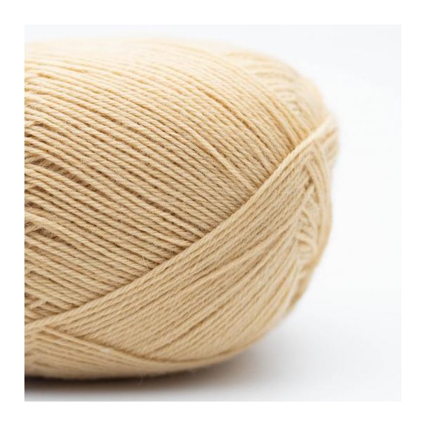 Kremke Soul Wool - Edelweiss Classic 4ply - uld/strmpegarn - Vanilje 401 - 100g