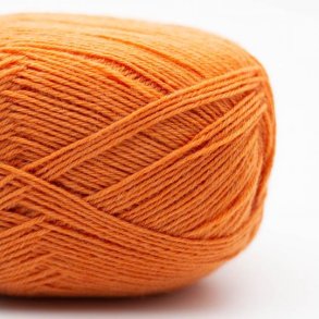 Kremke Soul Wool - Edelweiss Classic 4ply - uld/strmpegarn - Varm orange 408 - 100g