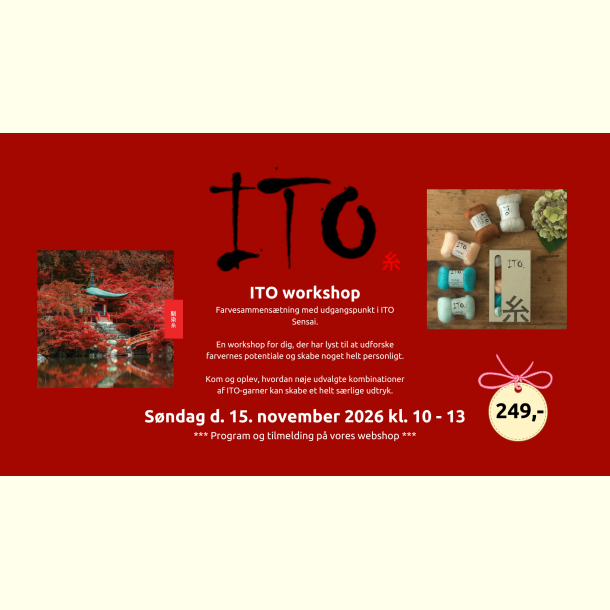 Workshop med ITO - S�ndag d. 15. november 2026 fra kl. 10 - 13