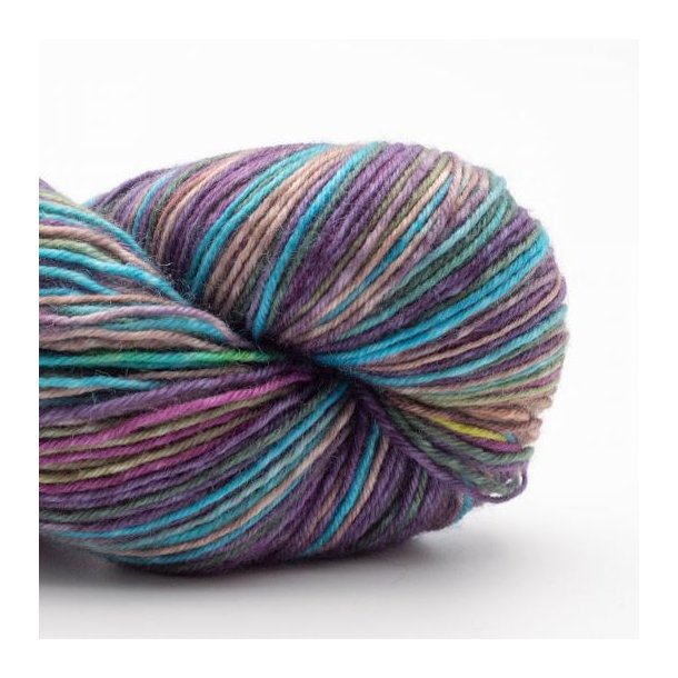 Kremke Soul Wool - Lazy Lion Strmpegarn - merino uld - Venetian Glass self-stripping (0003) - 100g