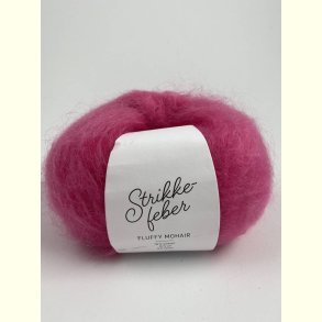 Strikkefeber - Fluffy Mohair - Mohair/uld garn - Very Pink 106 - 50g