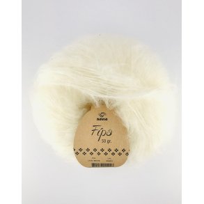 Navia - Fipa - Mohair/uldgarn - White 1501 - 50g
