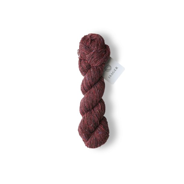 Isager - Tweed - Uld/Mohair garn - Wine - 50g