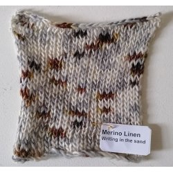 Cowgirl Blues - Merino Linen Gradient - Merinould og hrgarn - "Writing in the Sand" - 100g