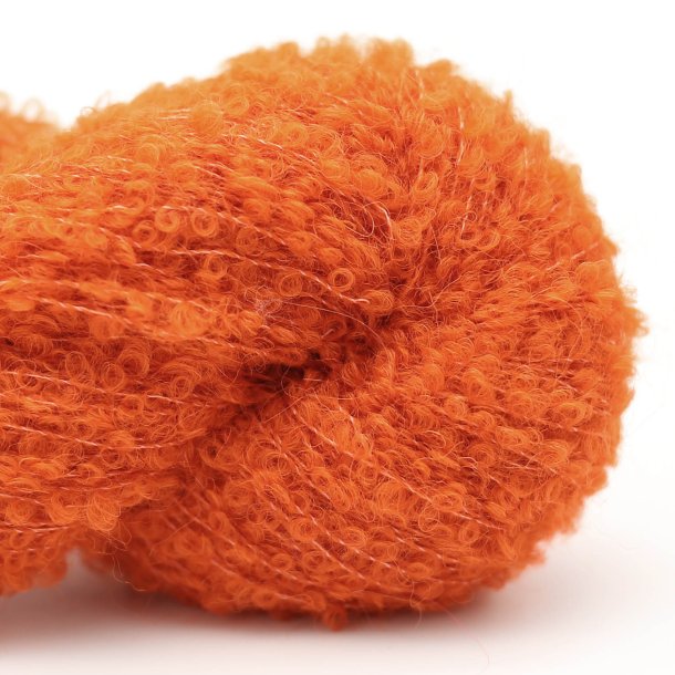 Kremke Soul Wool - Alpaka Boucl&eacute; uldgarn - Orange (35) - 50g