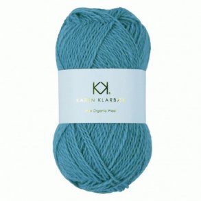Karen Klarbk - Pure Organic Wool - uldgarn - Aqua Blue 2022 - 50g