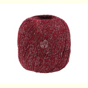 Lana Grossa - Brillino - Glimmer/Effektgarn - Vinr�d/S�lv (23) - 25g