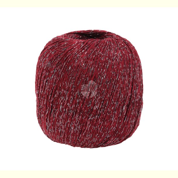 Lana Grossa - Brillino - Glimmer/Effektgarn - Vinr�d/S�lv (23) - 25g