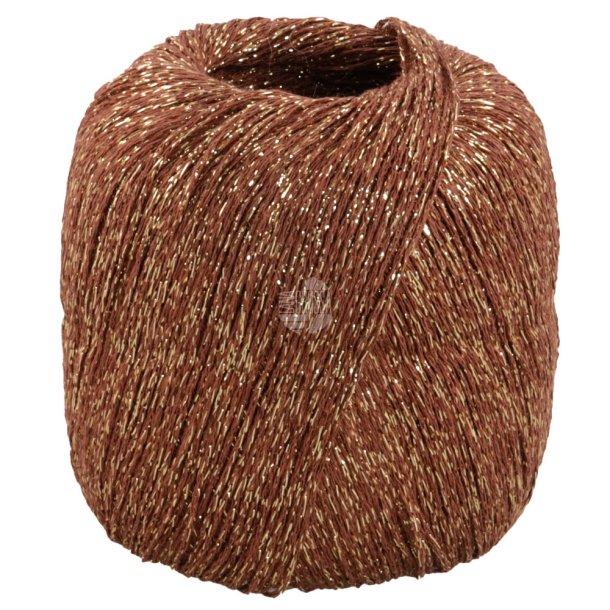 Lana Grossa - Brillino - Glimmer/Effektgarn - Nougat/Guld (38) - 25g